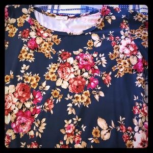 Floral mid maxi dress